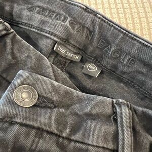 American Eagle LUXE Stretch Skinny Jeans Black Size 8 Regular